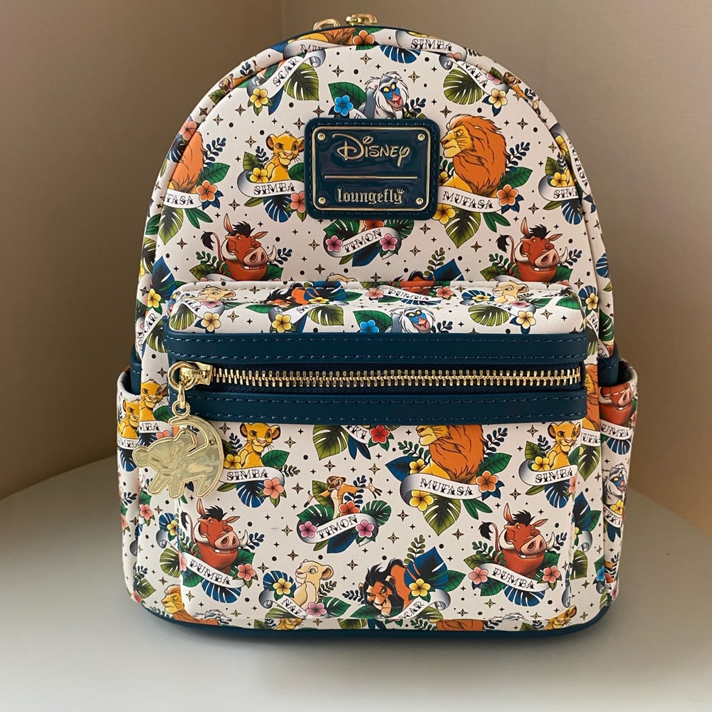 LOUNGEFLY Disney Lion King Tattoo Mini Backpack